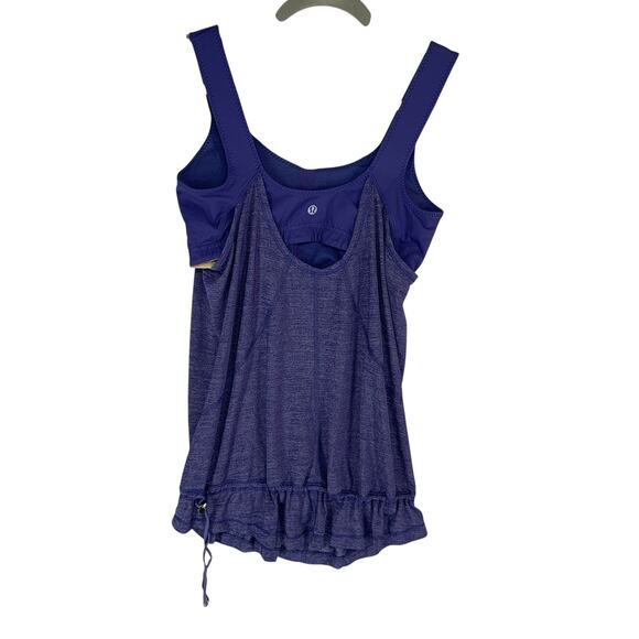 Lululemon Run Time Tank Top with Built-In Bra Women’s Size 8 Purple Active - Picture 2 of 8